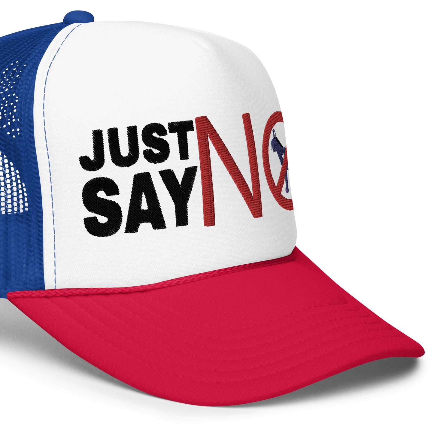 Foam trucker hat, just say no to donkeys