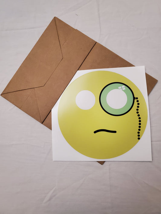 Monocle emoji paper bag mask kit