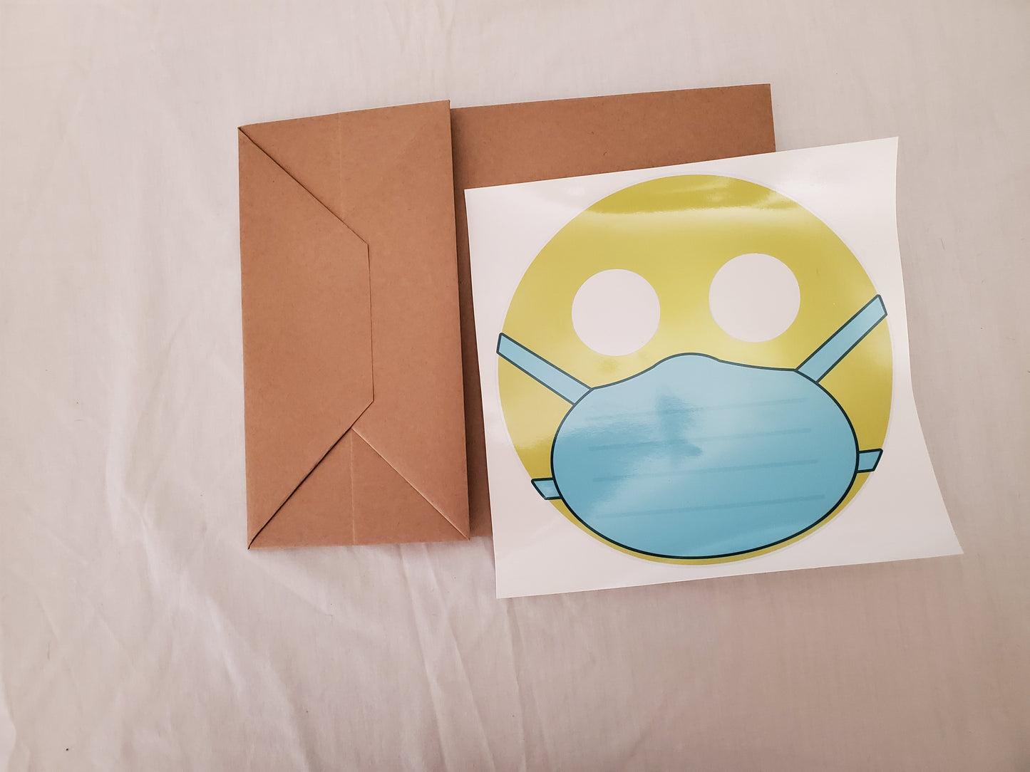 masked emoji paper bag mask kit