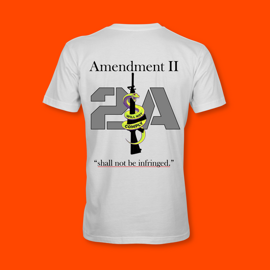 Amendment II, 2A, shall not be infringed. Unisex t-shirt