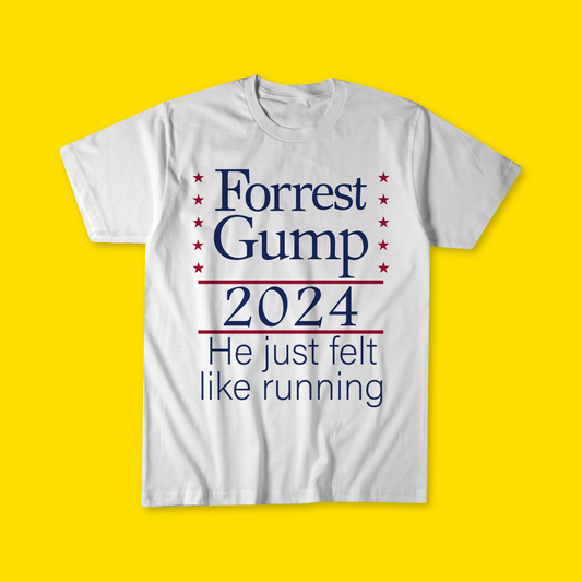 Forrest Gump, 2024, He just felt like running, Unisex t-shirt