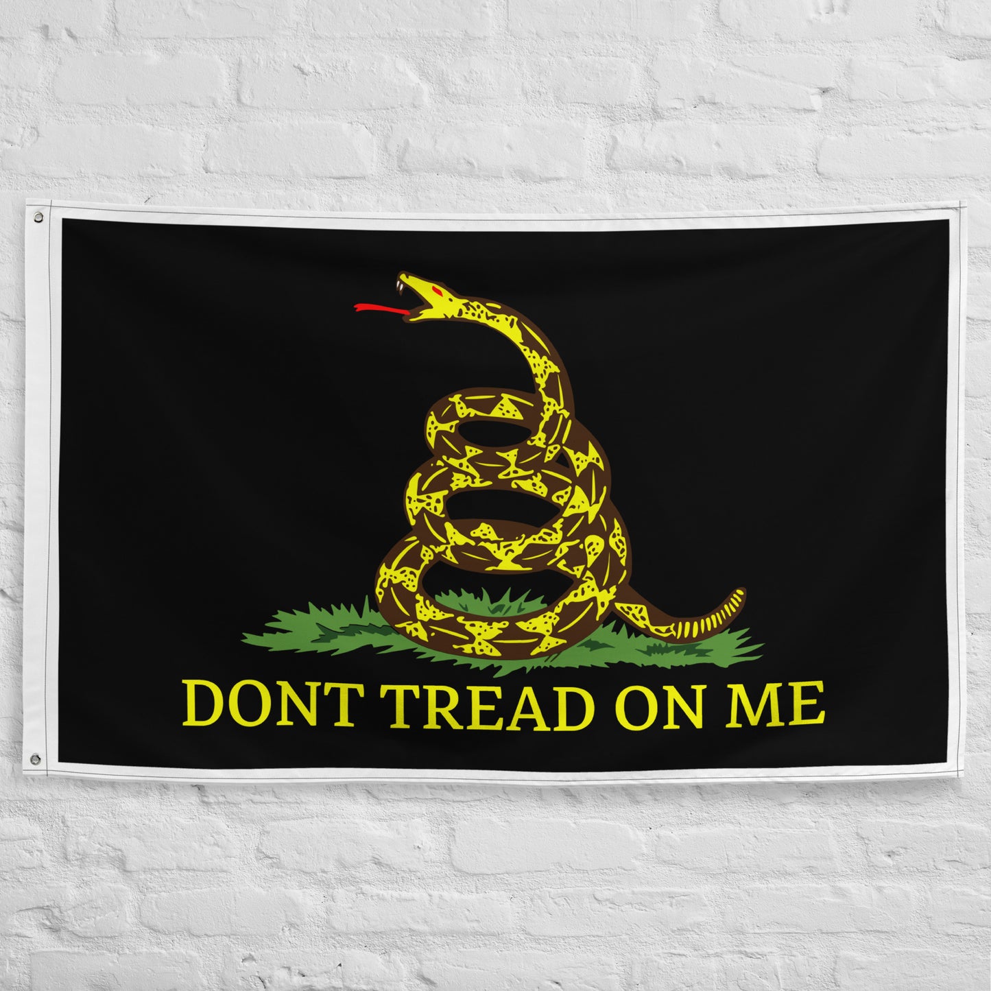 Gadsden Flag in black