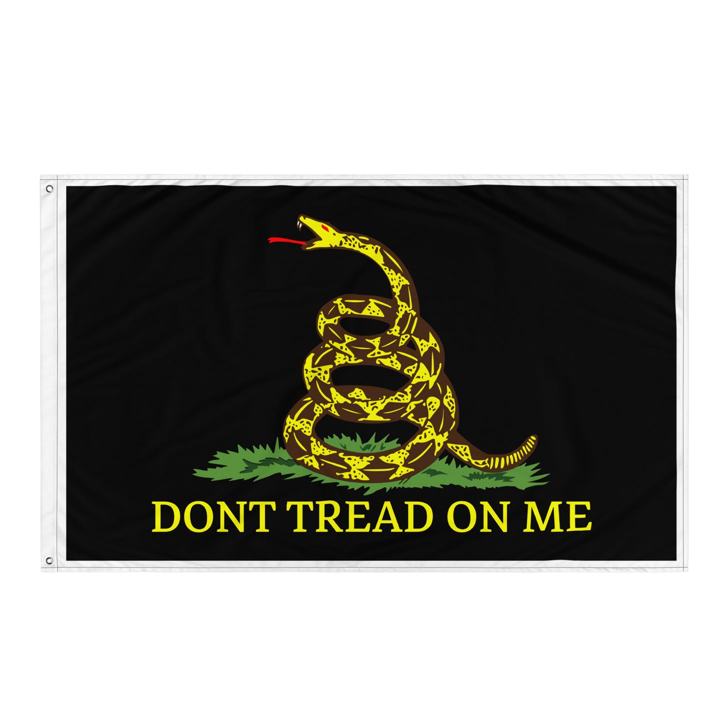 Gadsden Flag in black