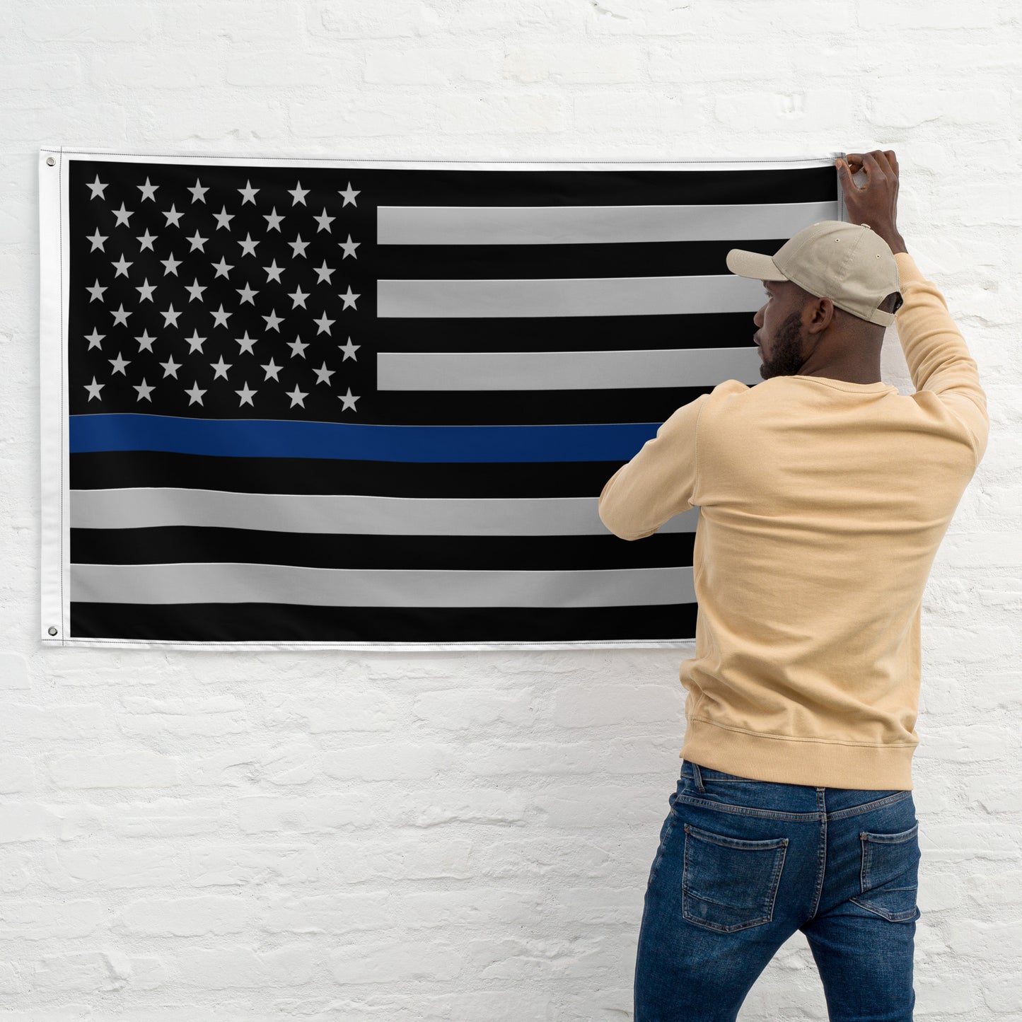 Thin blue line American Flag