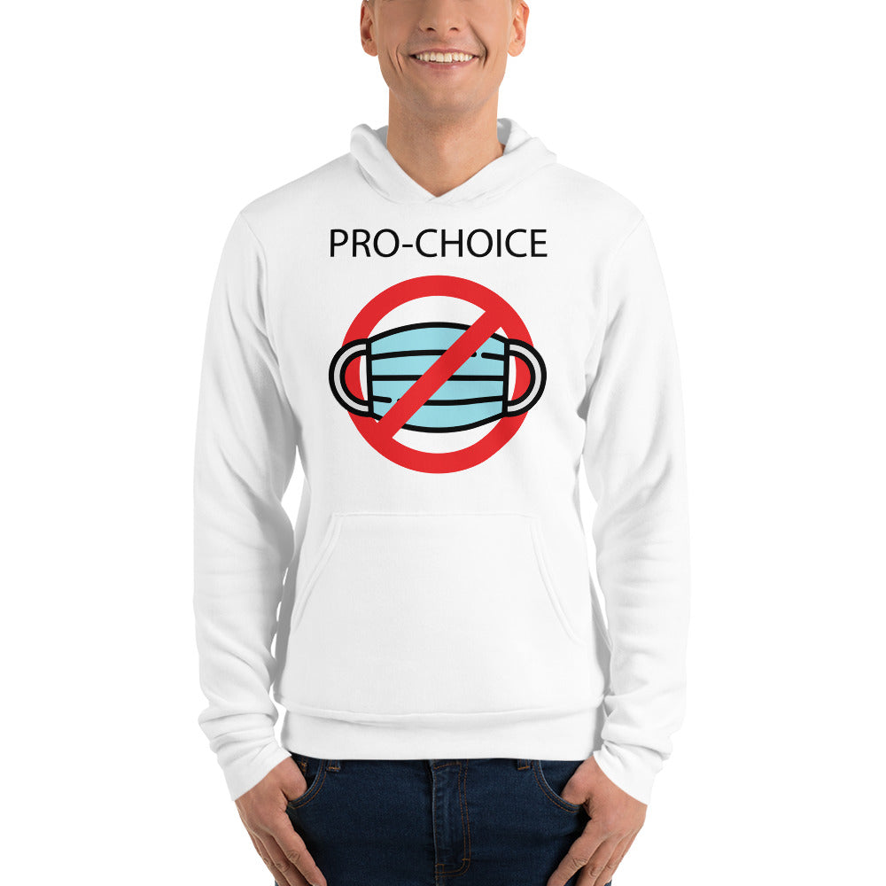 PRO-CHOICE, NO MASK, Unisex hoodie