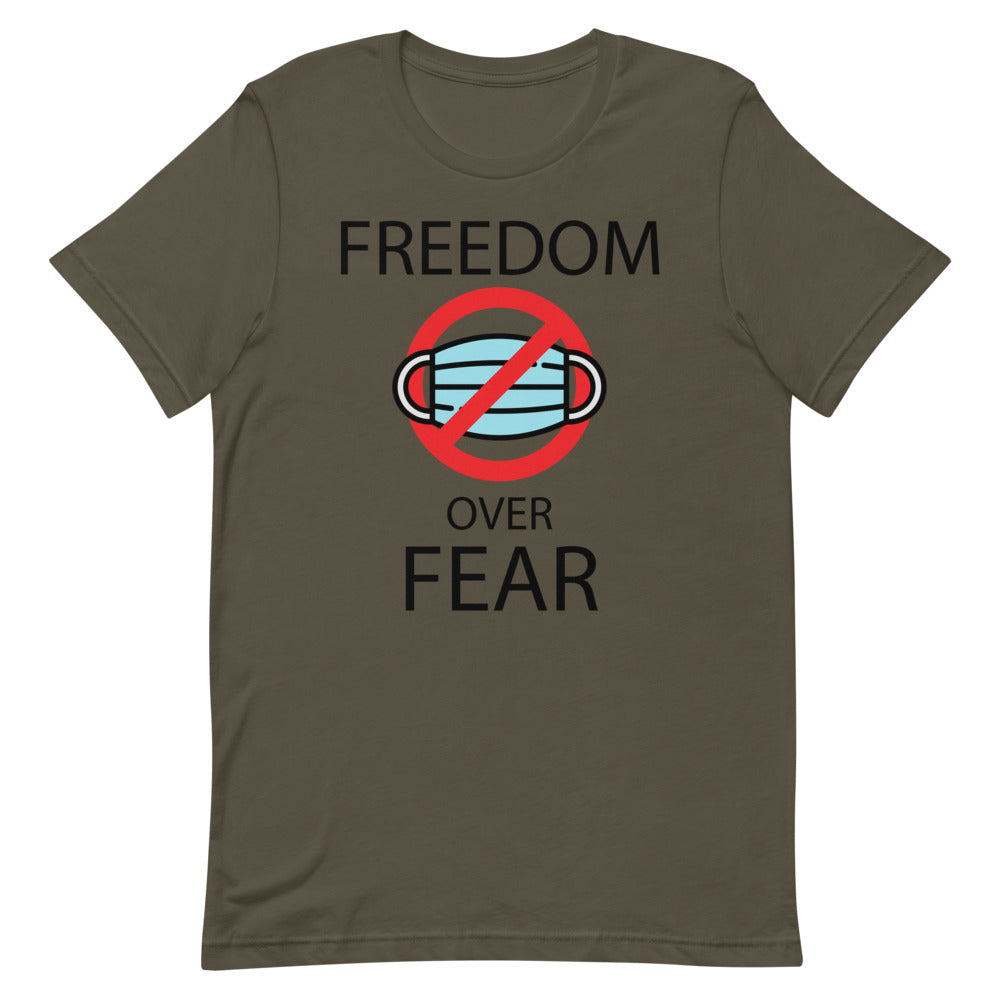 FREEDOM OVER FEAR, Short-Sleeve Unisex T-Shirt