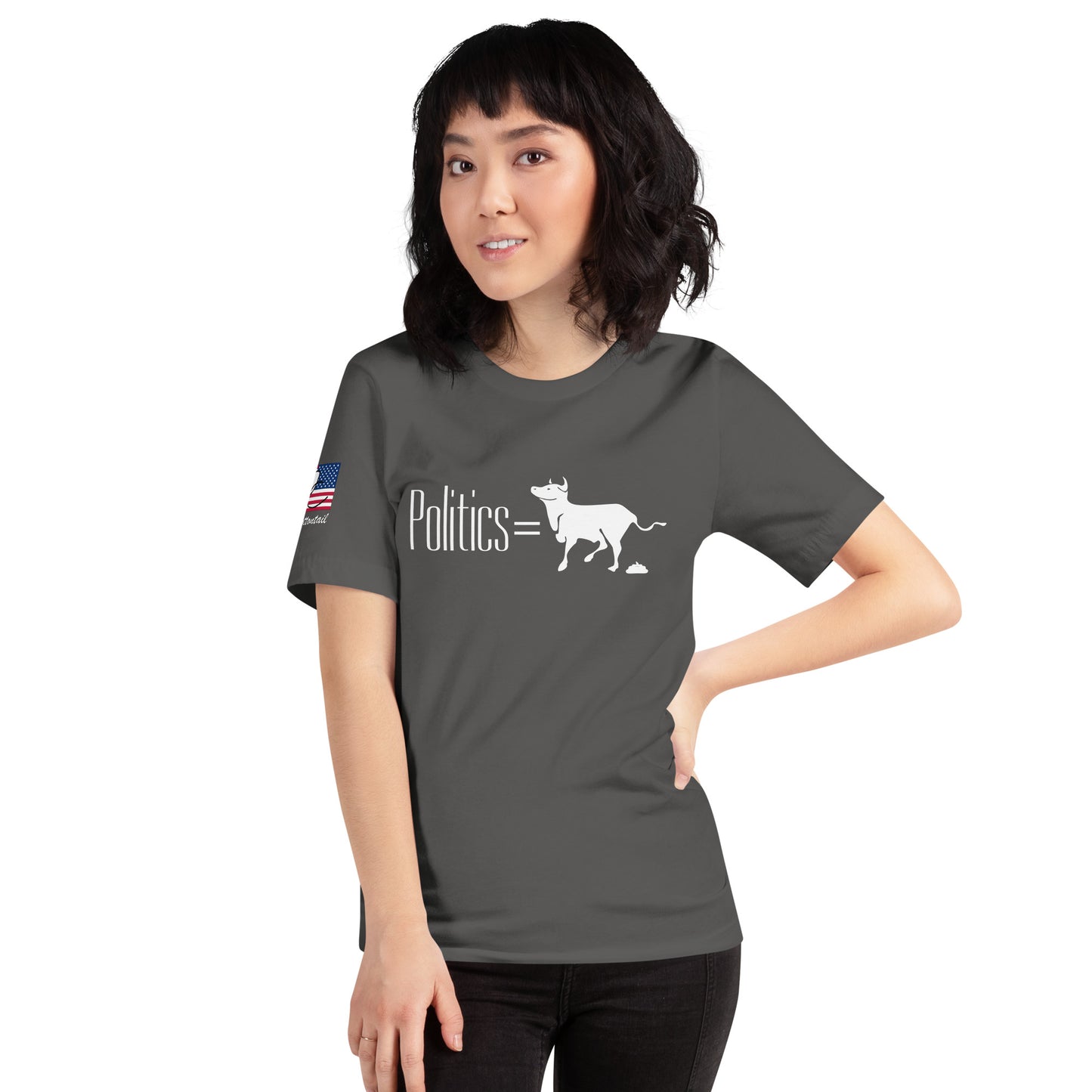 Politics equals BULLSHIT Unisex t-shirt