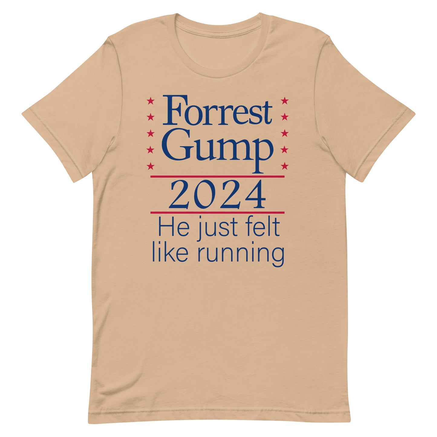 Forrest Gump, 2024, He just felt like running, Unisex t-shirt